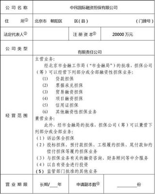 內資擔保公司登記注冊資本核定及主營范圍優化路徑解析